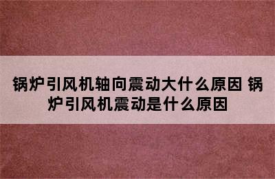 锅炉引风机轴向震动大什么原因 锅炉引风机震动是什么原因